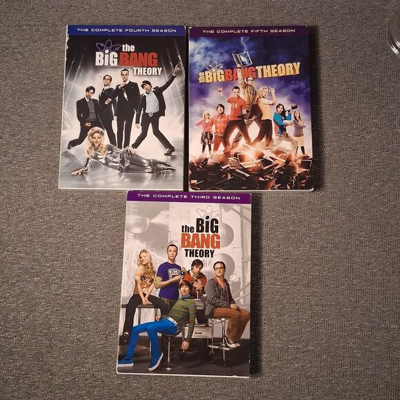 Other - The Big Bang Theory Seasons 3 4 5 DVD Set Lot Incomplete Season 5 Missing 1 DVD